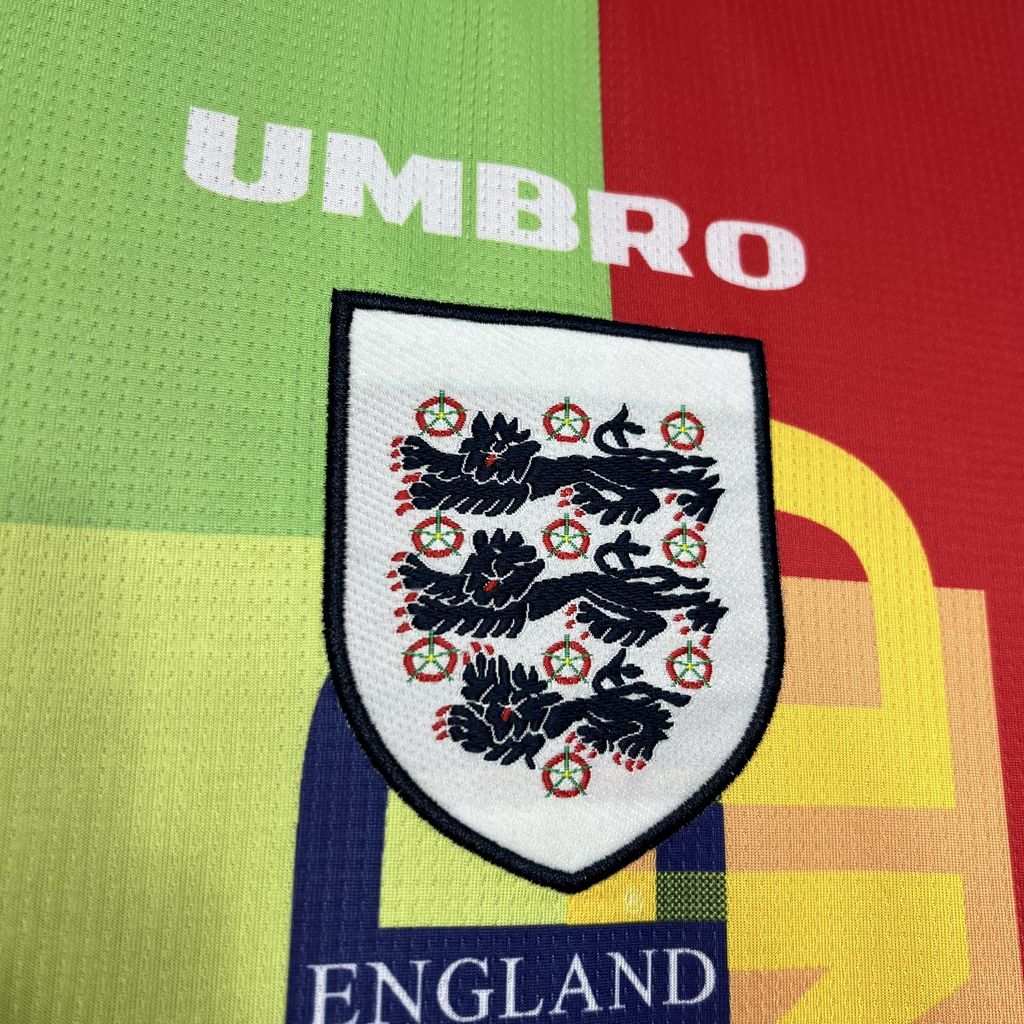 England Retro Long Sleeve Goalkeeper Soccer Jersey 1995-1996