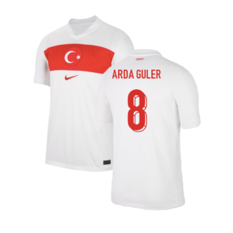 Turkey Arda Güler 8 Home Soccer Jersey Euro 2024