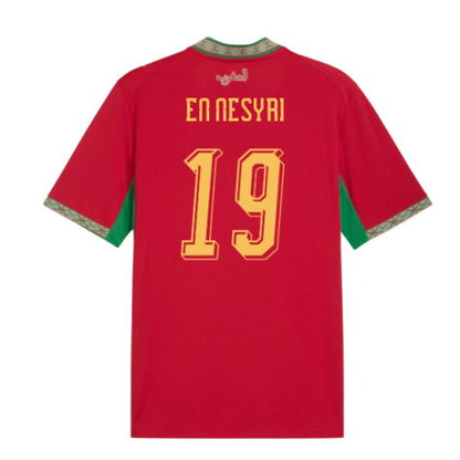 Morocco Youssef En-Nesyri 19 Home Soccer Jersey World Cup 2026