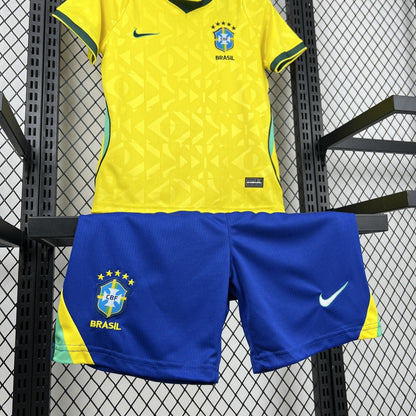Brazil Kids Home Soccer Jersey World Cup 2026