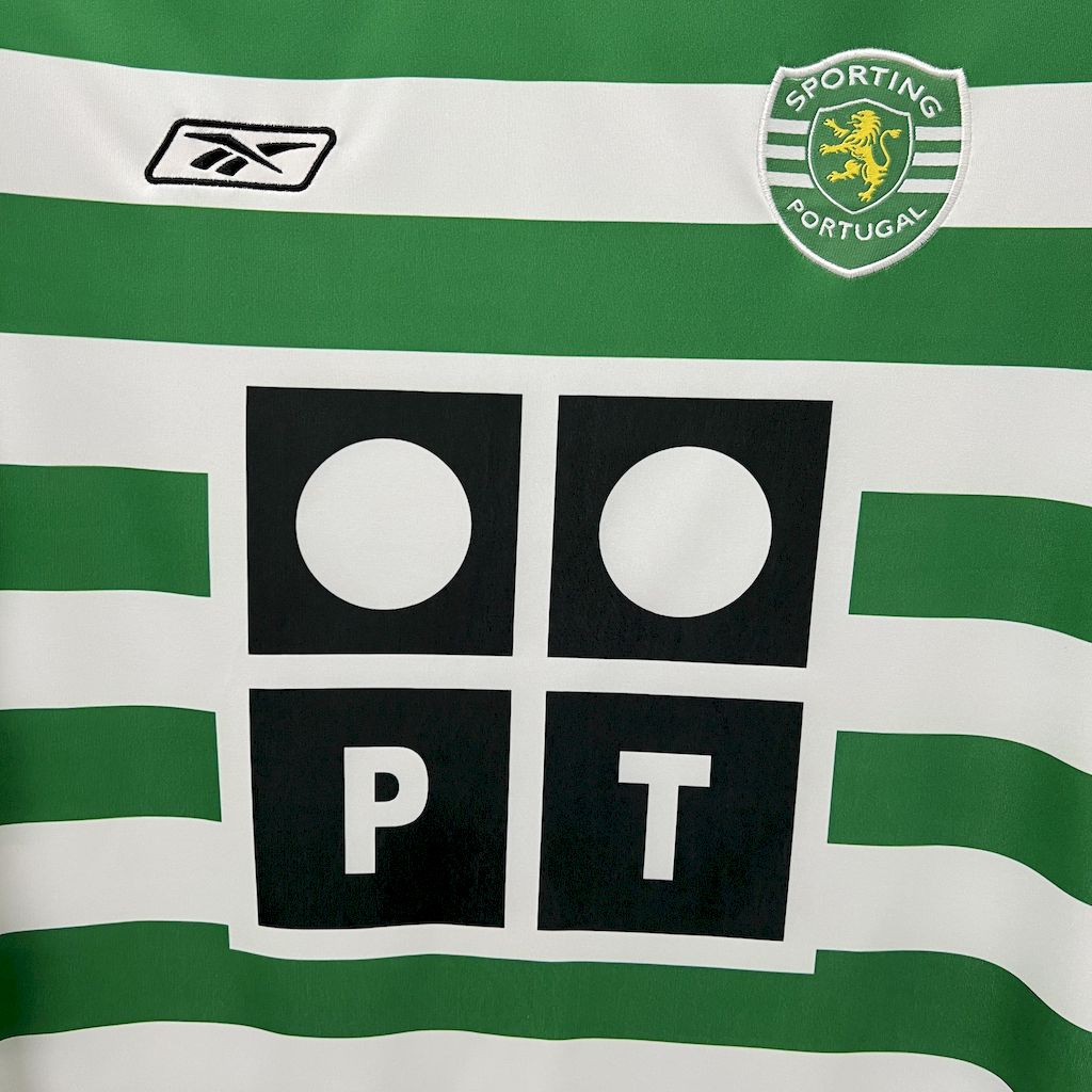 Sporting Lissabon CP Cristiano Ronaldo 28 Retro Home Soccer Jersey 2003-2004