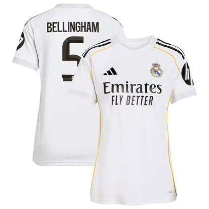 Real Madrid Jude Bellingham 5 Women's Home Soccer Jersey 2025-2026