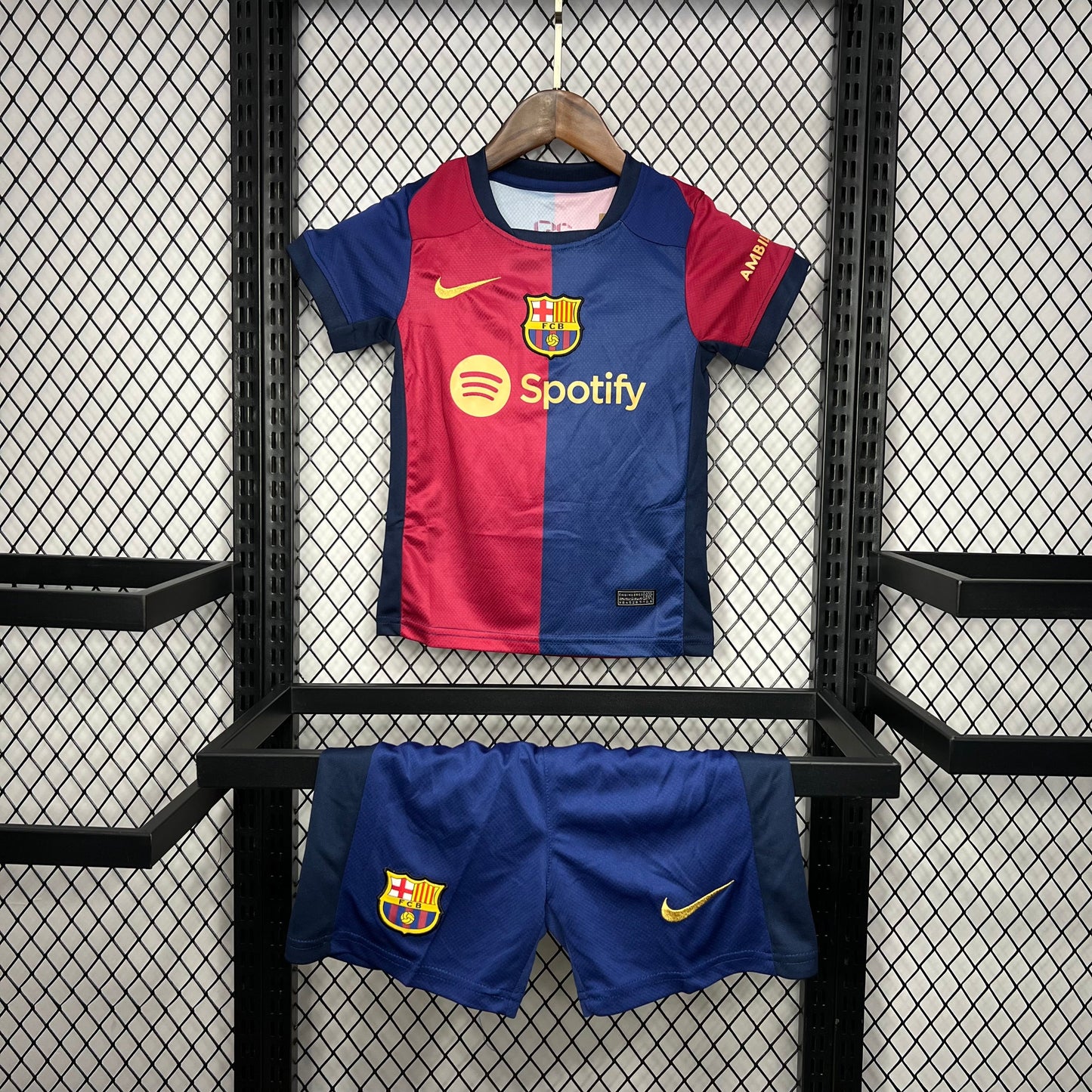 FC Barcelona Raphinha 11 Home Soccer Jersey Kids Kit 2024-2025