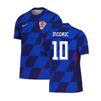 Croatia Luka Modric 10 Away Soccer Jersey Euro 2024