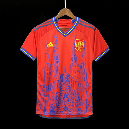 Spain Sagrada Família Special Edition Soccer Jersey 2023/24