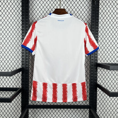 Paraguay Home Soccer Jersey World Cup 2026 - White Red