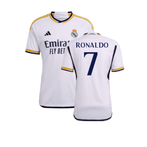 Real Madrid Cristiano Ronaldo 7 Home Soccer Jersey 2023/24