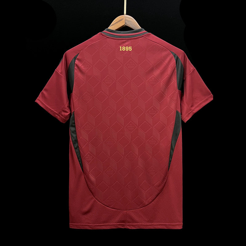 Belgium Home Soccer Jersey UEFA Euro 2024 - Red