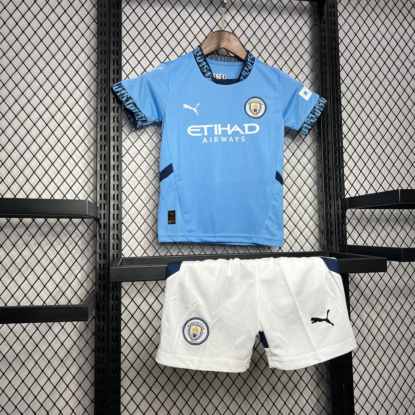 Man City Erling Haaland 9 Kids Home Soccer Jersey 2024/25