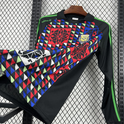 Argentina Retro Goalkeeper Long Sleeve Soccer Jersey World Cup 1990