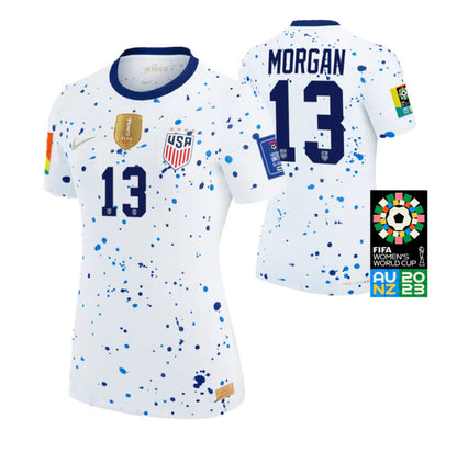 USA Women's Alex Morgan 13 Home Soccer Jersey World Cup 2023