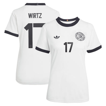Germany Florian Wirtz 17 Women's Home Soccer Jersey Euro 2025