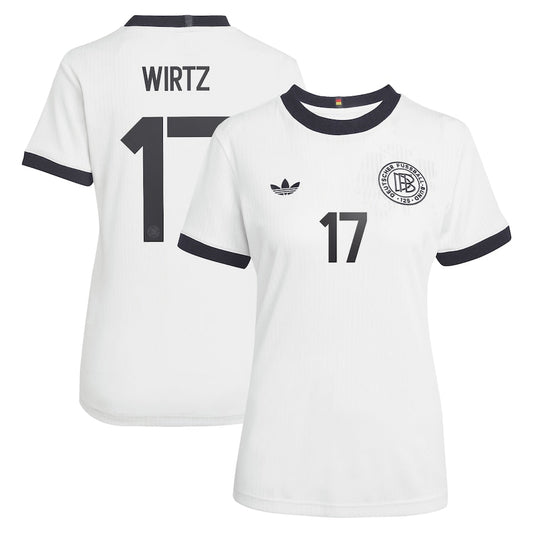 Germany Florian Wirtz 17 Women's Home Soccer Jersey Euro 2025