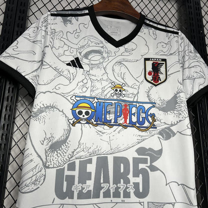 Japan X One Piece Special Edition Soccer Jersey 2024/25 - White
