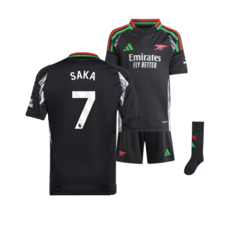Arsenal Bukayo Saka 7 Kids Away Soccer Jersey 2024/25