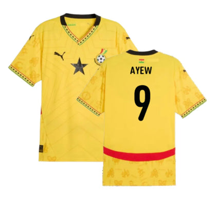 Ghana Jordan Ayew 9 Home Soccer Jersey 2024/25