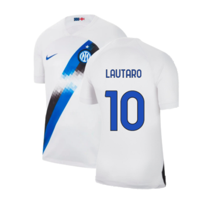 Inter Milan Lautaro Martinez 10 Away Soccer Jersey 2023/24