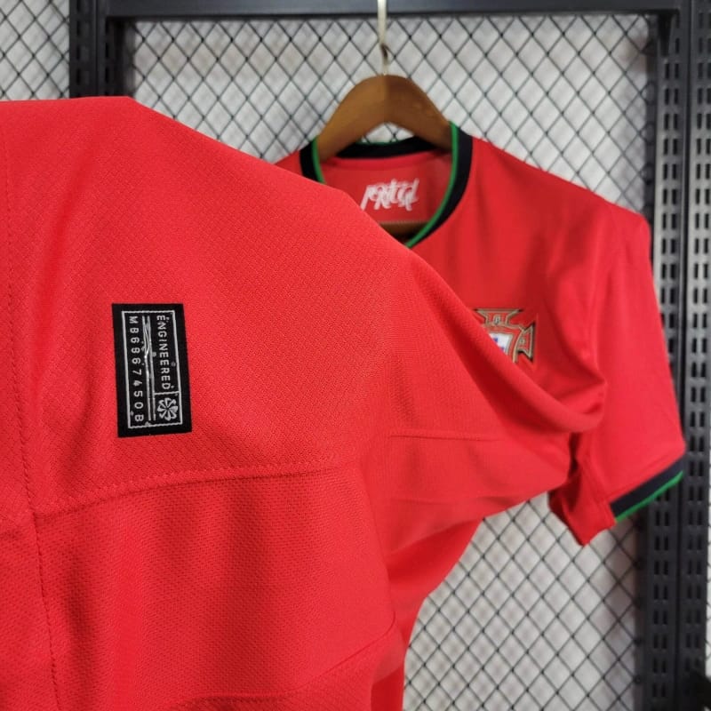 Portugal Luís Figo 7 Home Soccer Jersey Euro 2024
