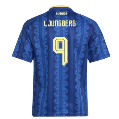 Sweden Freddie Ljungberg 9 Away Soccer Jersey World Cup 2026