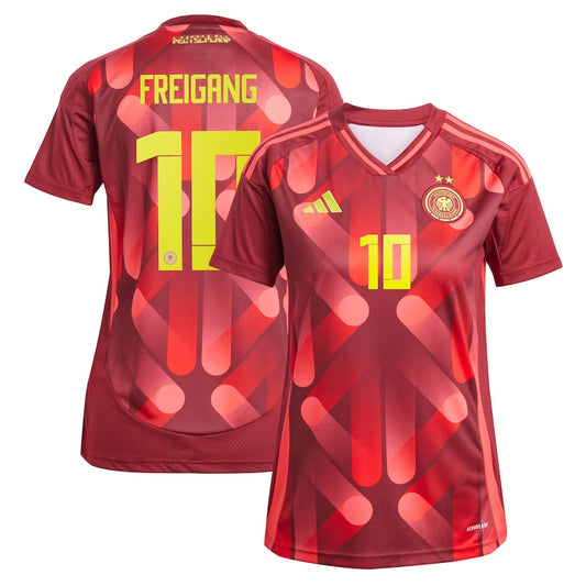 Germany Laura Freigang 10 Women's Away Soccer Jersey Euro 2025
