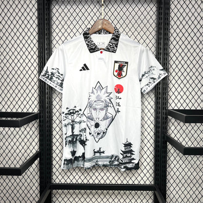 Japan Naruto Uzumaki Special Edition Soccer Jersey 2024/25 - White