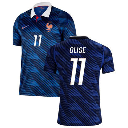 France Michael Olise 11 Home Soccer Jersey World Cup 2026