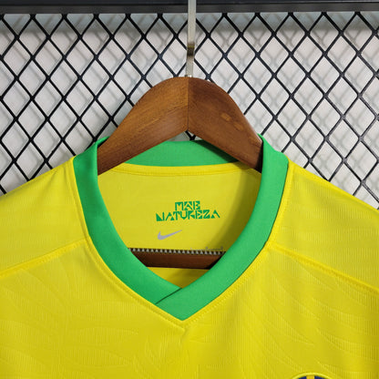 Brazil Maria Eduarda 15 Home Soccer Jersey World Cup 2023