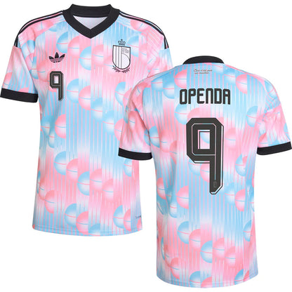 Belgium Lois Openda 9 Away Soccer Jersey World Cup 2026