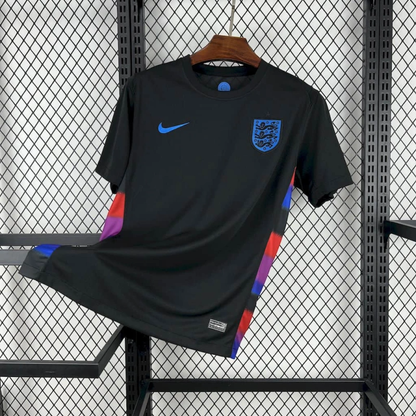 England Away Soccer Jersey EUFA Euro 2025 - Black