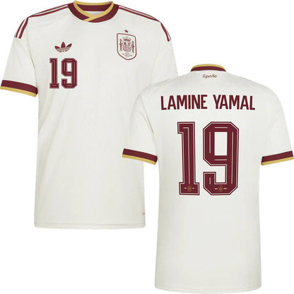 Spain Lamine Yamal 19 Away Soccer Jersey World Cup 2026