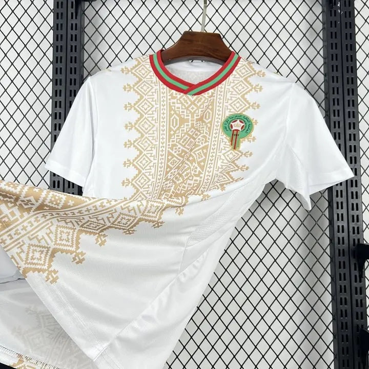 Morocco Nayef Aguerd 5 Away Soccer Jersey World Cup 2026