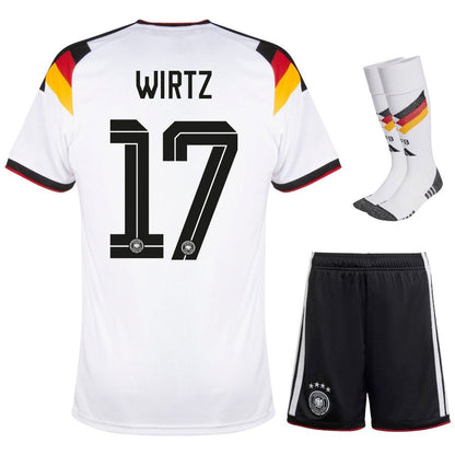 Germany Florian Wirtz 17 Kids Home Soccer Jersey World Cup 2026