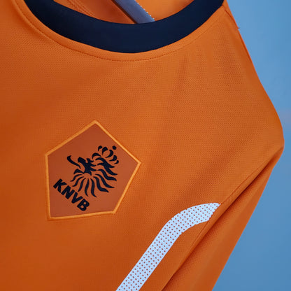Netherlands Robin van Persie 9 Home Retro Soccer Jersey World Cup 2010