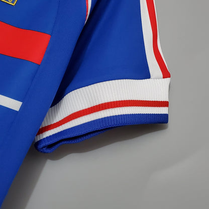 France Home Retro Soccer Jersey World Cup 1998