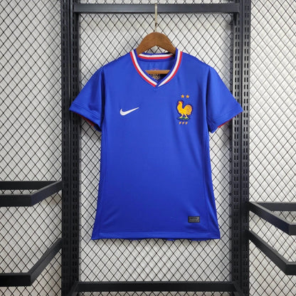 Women's France Ousmane Dembélé 11 Home Soccer Jersey Euro 2024