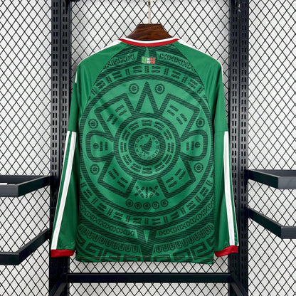 Mexico Long Sleeve Home Soccer Jersey World Cup 2026