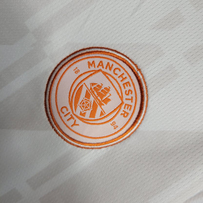 Man City Erling Haaland 9 Kids Away Soccer Jersey 2023/24
