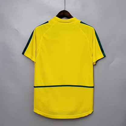 Brazil Retro Home Soccer Jersey World Cup 2002
