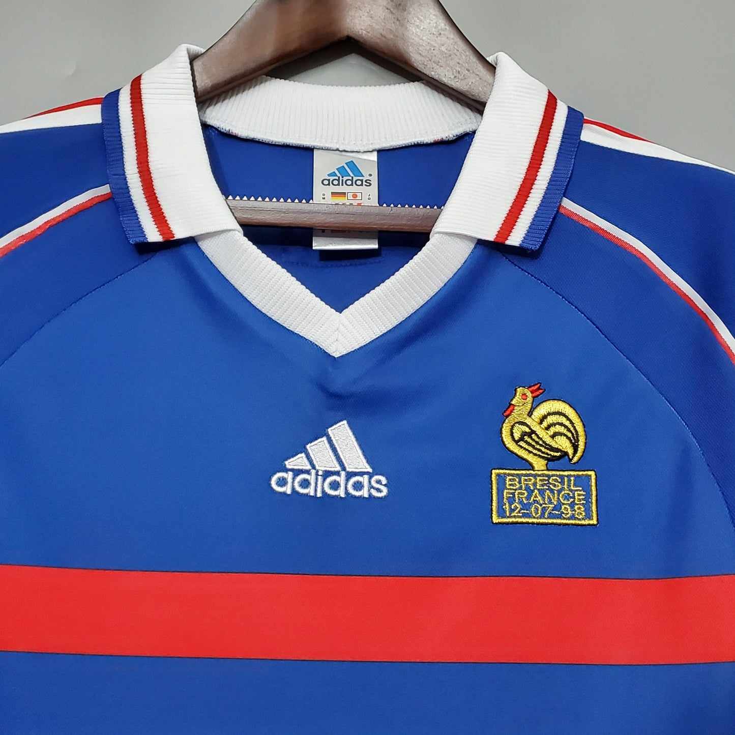 France Home Retro Soccer Jersey World Cup 1998