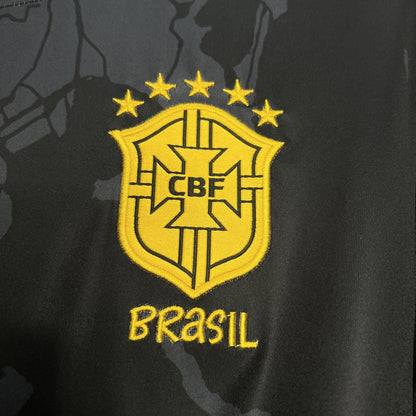Brazil Jesus Special Edition Soccer Jersey 2024/25 - Black