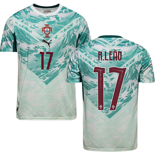 Portugal Rafael Leão 17 Away Soccer Jersey World Cup 2026
