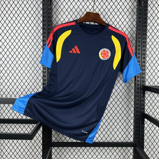 Colombia Pre-Match Soccer Jersey World Cup 2026 - Navy