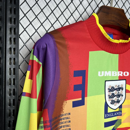 England Retro Long Sleeve Goalkeeper Soccer Jersey 1995-1996