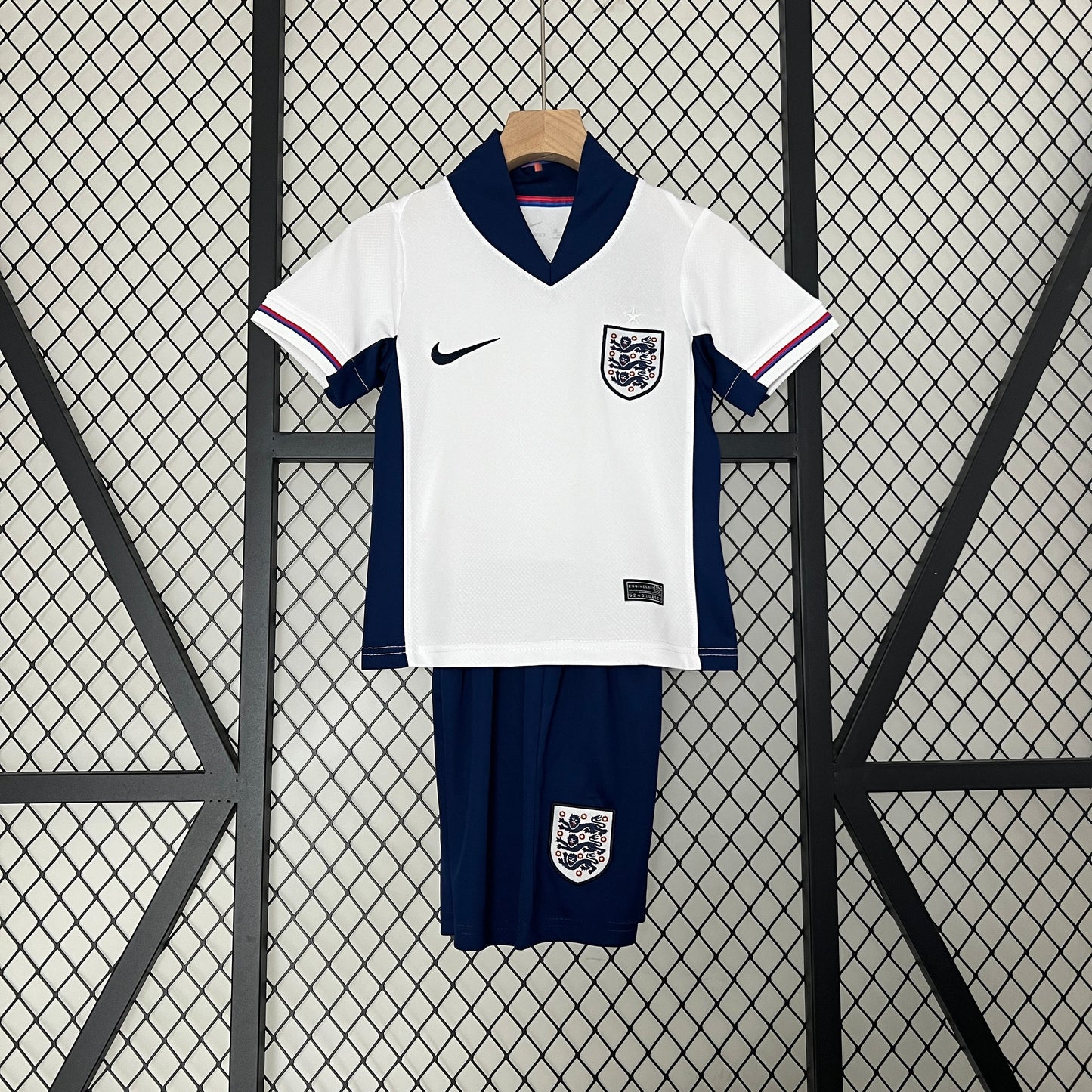 England Declan Rice 4 Kids Home Soccer Jersey Euro 2024