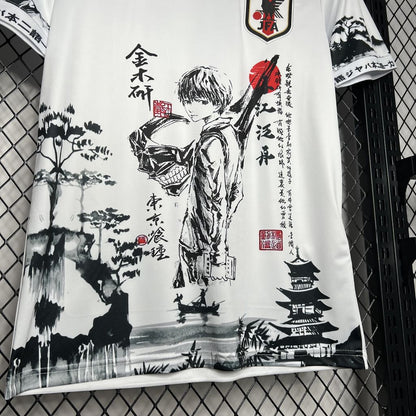 Japan Tokyo Ghoul Kaneki Ken Special Edition Soccer Jersey 2024/25 - White