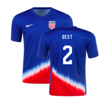 USA Sergino Dest 2 Away Soccer Jersey 2024/25