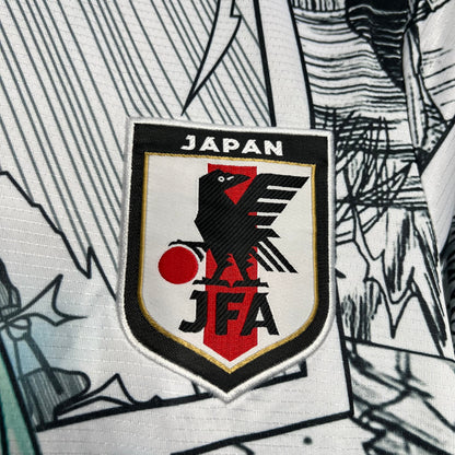 Japan X Dragonball Saiyajin Special Edition Soccer Jersey 2024/25 - White