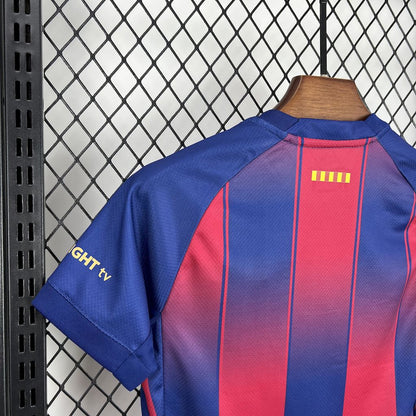 FC Barcelona Robert Lewandowski 9 Kids Home Soccer Jersey 2025-2026