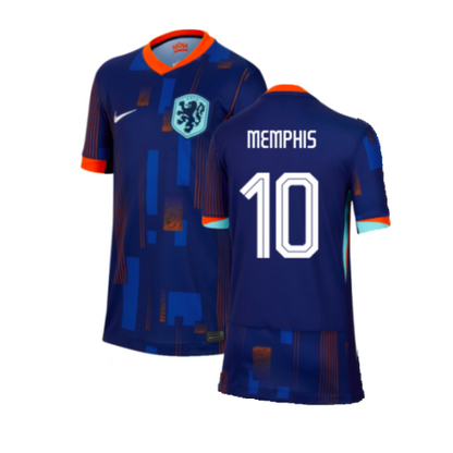 Netherlands Memphis Depay 10 Away Soccer Jersey Euro 2024