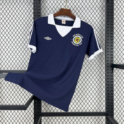 Scotland Retro Home Soccer Jersey World Cup 1978